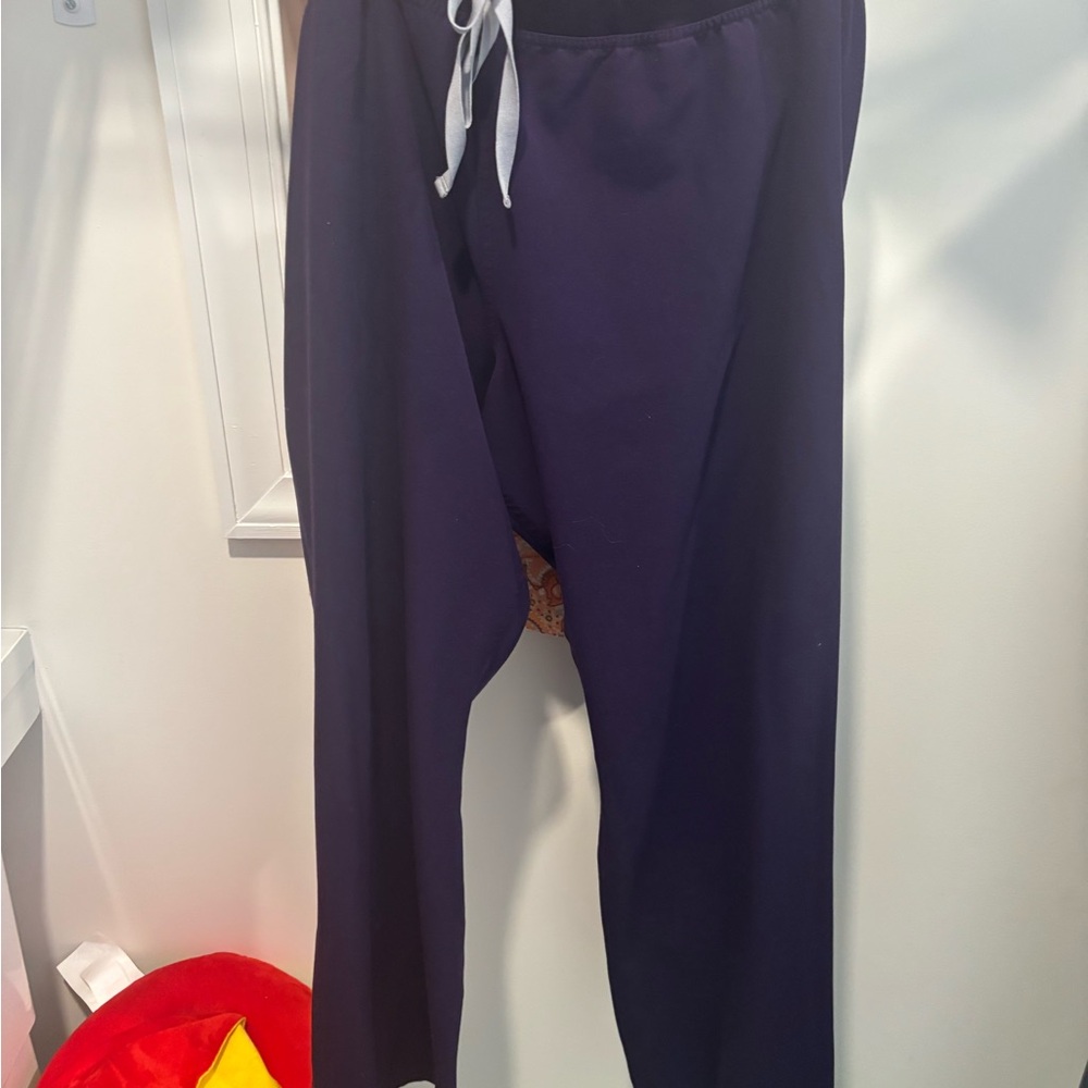 Figs Purple Jam wide leg scrub Pants